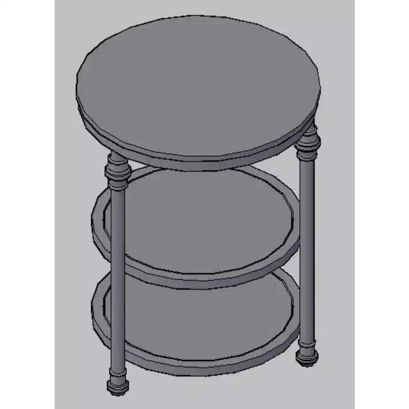 3-Tier Round Side Table, Living Room Accent Tables, Small Corner Table with Storage Shelves, Metal Legs, Industrial Night Stand for Bedroom, Brown