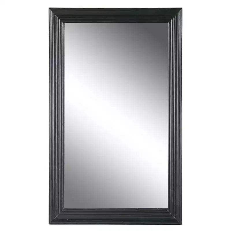 HomeRoots 26 Black Beveled Lines Framed Accent Mirror