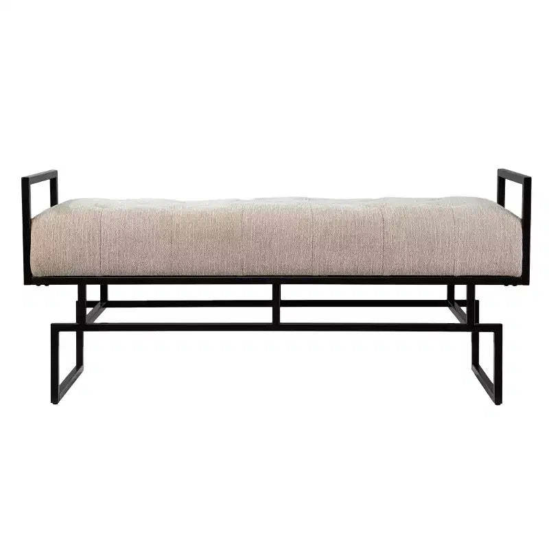 Coniston Upholstered Bench - Beige - SEI