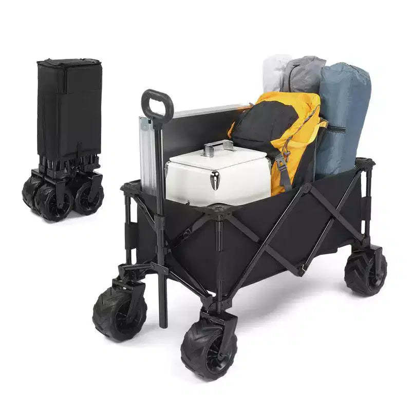 Karl Home 42'' W Portable Garden Cart Collapsible Utility Wagon