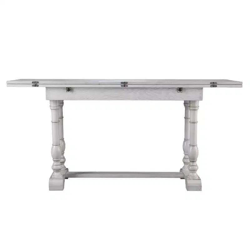 Edenderry Farmhouse Folding Trestle Console to Dining Table - White - SEI