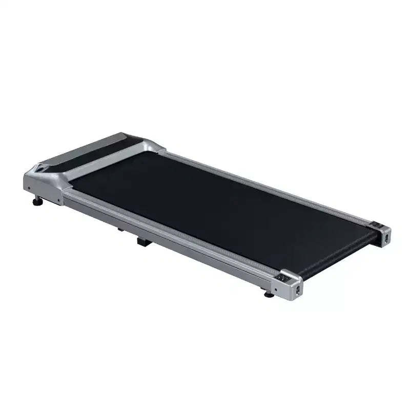 NAYSAYE Portable Under Desk Treadmill 8 Degree Incline for Home and Office, Black and Silver, 45.7*19.1*4.2
