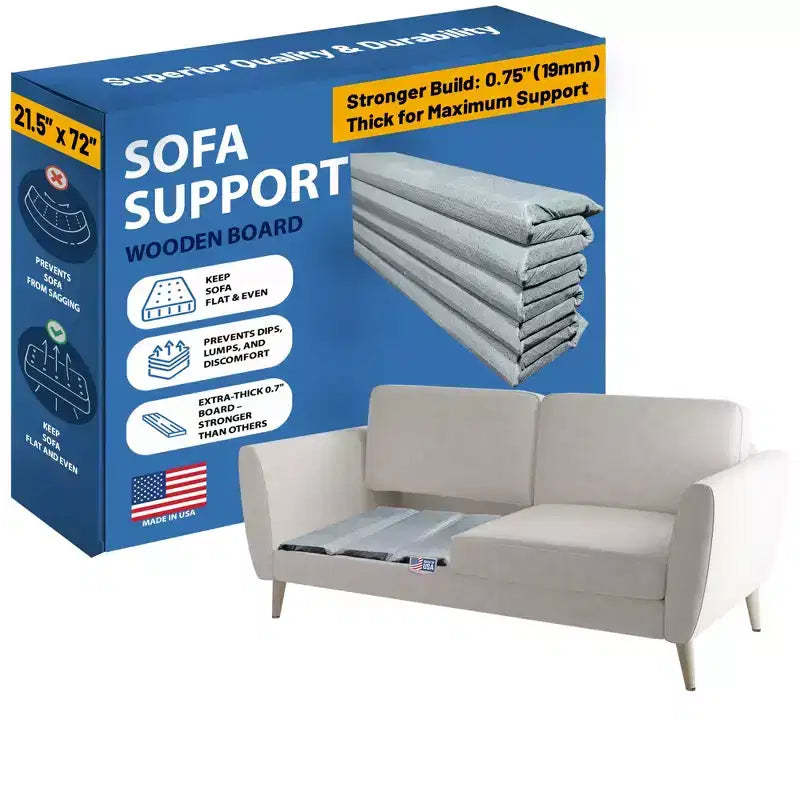 Continental Sleep, Heavy Duty Premium Couch Cushion Support Board to Fix Sagging Sofas, Thick Wood Boards Add Strong Seat Supports, Sofa, Chair