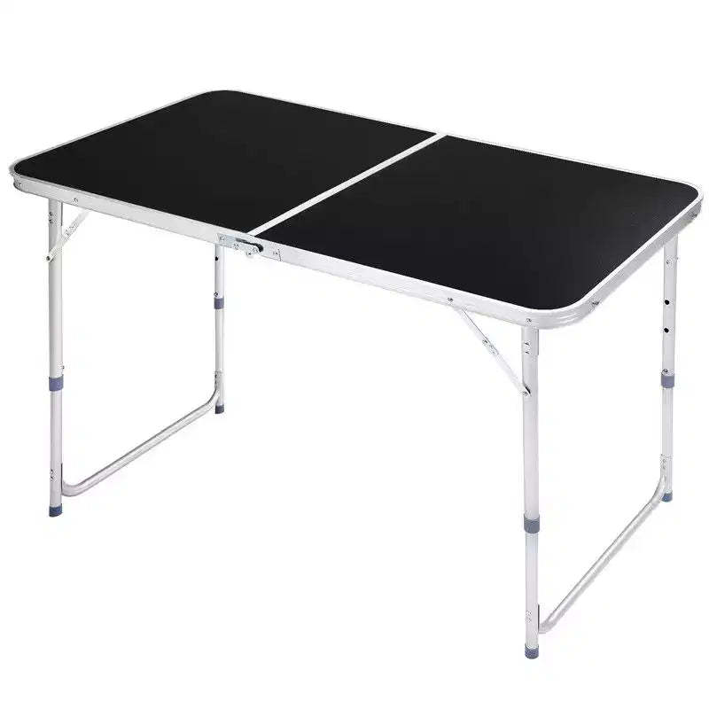Karl Home 4Ft. Brwon Rectangular Patio Folding Table Aluminum