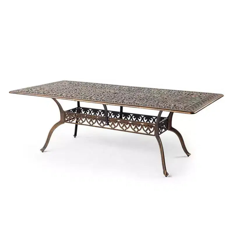 Karl Home 87In. Bronze Patio Aluminium Rectangular Table