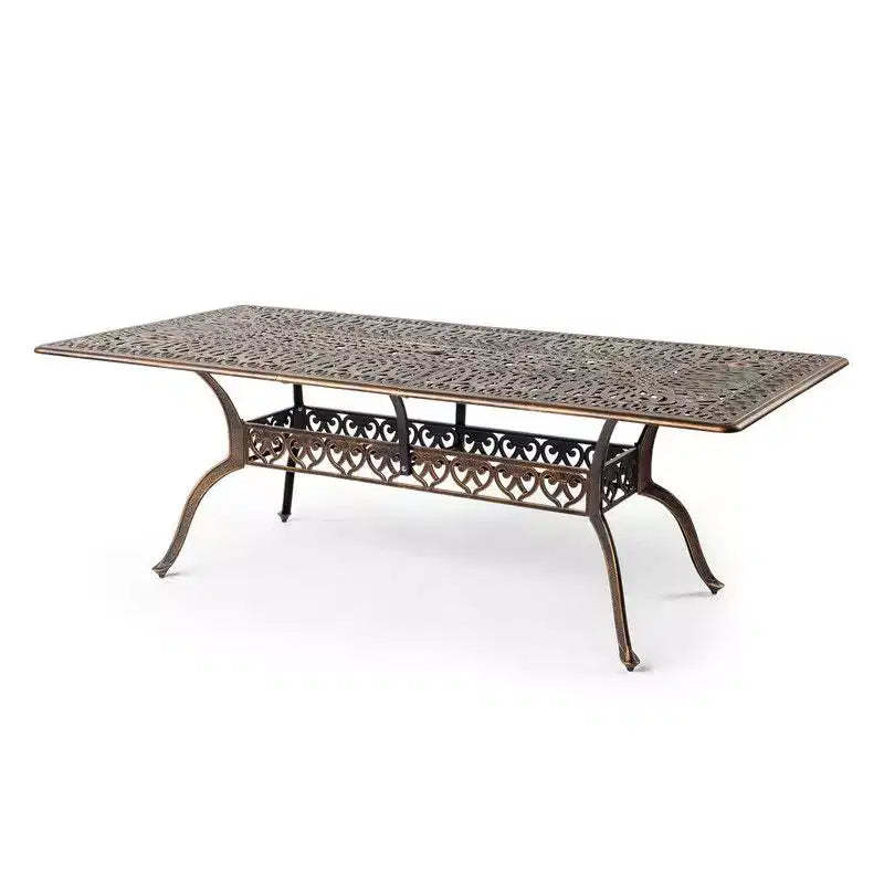 Karl Home 87In. Bronze Patio Aluminium Rectangular Table