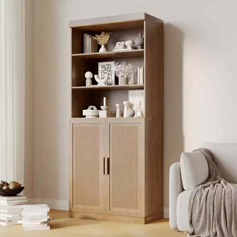 Home Tidying Artifact: Glass - Door Storage Cabinet, With A Stylish And Elegant Design, Large - Capacity Storage
