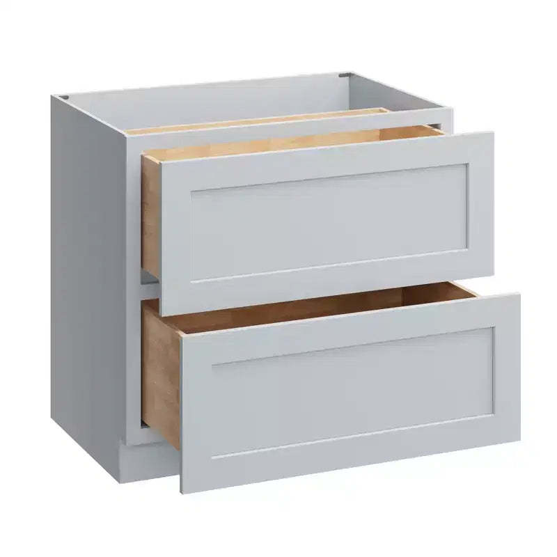 CASAINC 36 in. W x 34.5 in. H x 24 in. D 2-Drawer Base Kitchen Cabinet  Soft-Close, Plywood Frame - Ready to Assemble