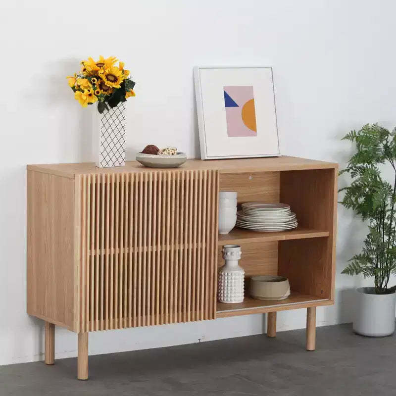 GDFStudio Margaret Modern 48.4 Wood Sideboard with Sliding Door