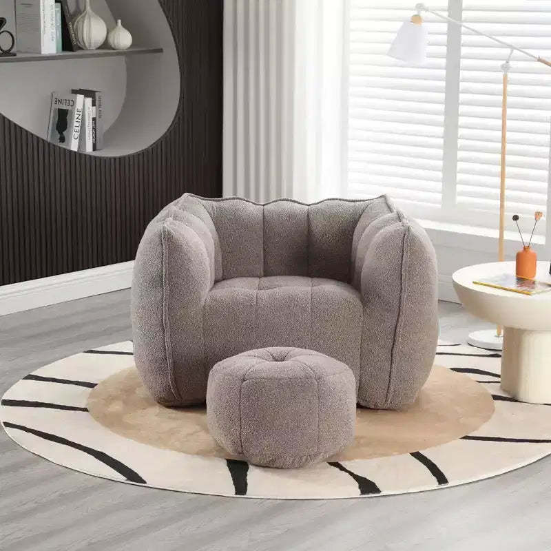 Soft Bean Bag Chair with High Resilient Foam(Chips)for living room and bedroom