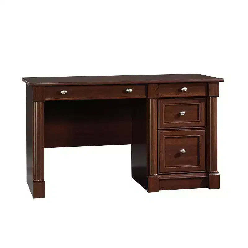 HomeStock Palladia Executive Desk Brown  23.5D x 53.12W x 30H  Flip-Down Panel  144 lbs