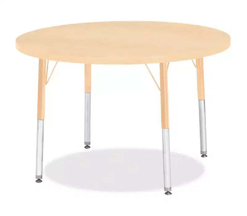 Jonti-Craft Elementary Height Maple Round Table (36 x 36)