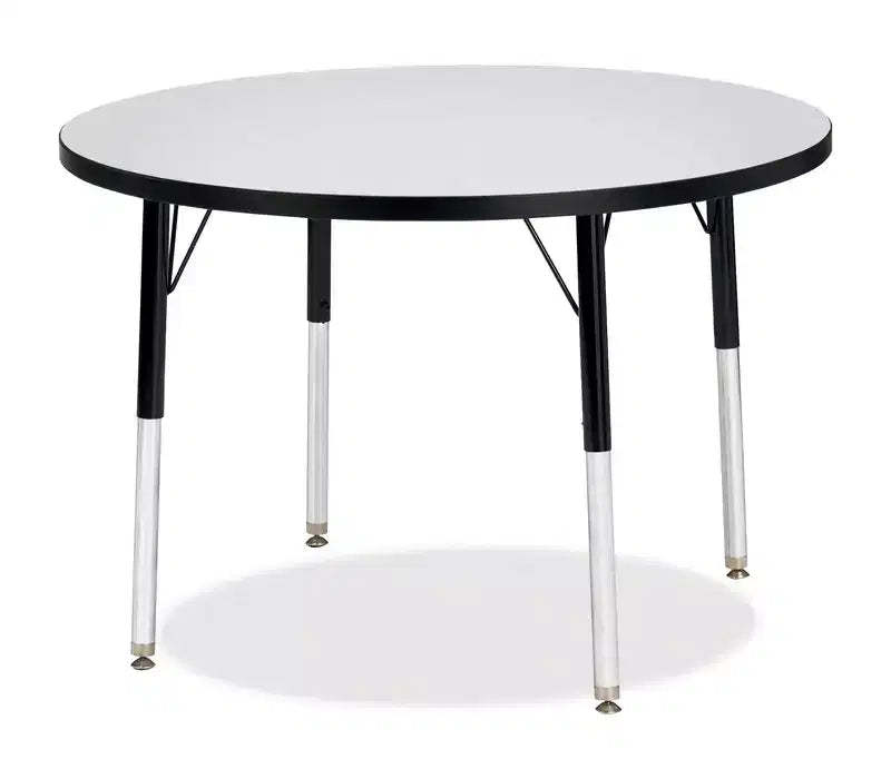 Jonti-Craft Berries Adult Height Color Edge Round Table (36 x 36) in Black