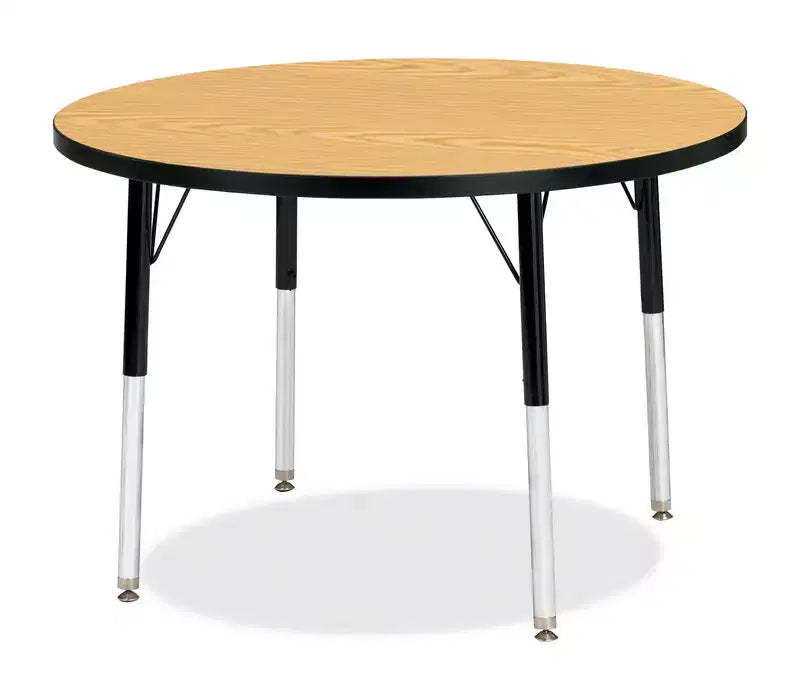 Jonti-Craft Berries Adult Height Color Top Round Table (36 x 36) in Black