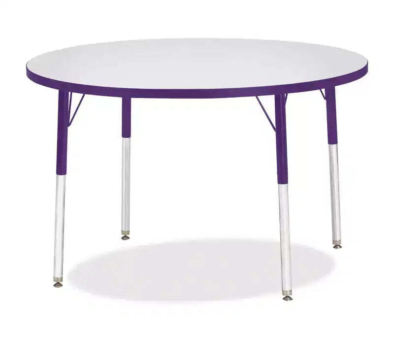 Jonti-Craft Berries Adult Height Color Edge Round Table 42 x 42 in Purple