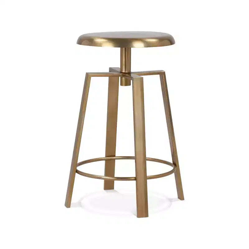 Meridian Furniture,Lang Gold Iron Counter/Bar Stool