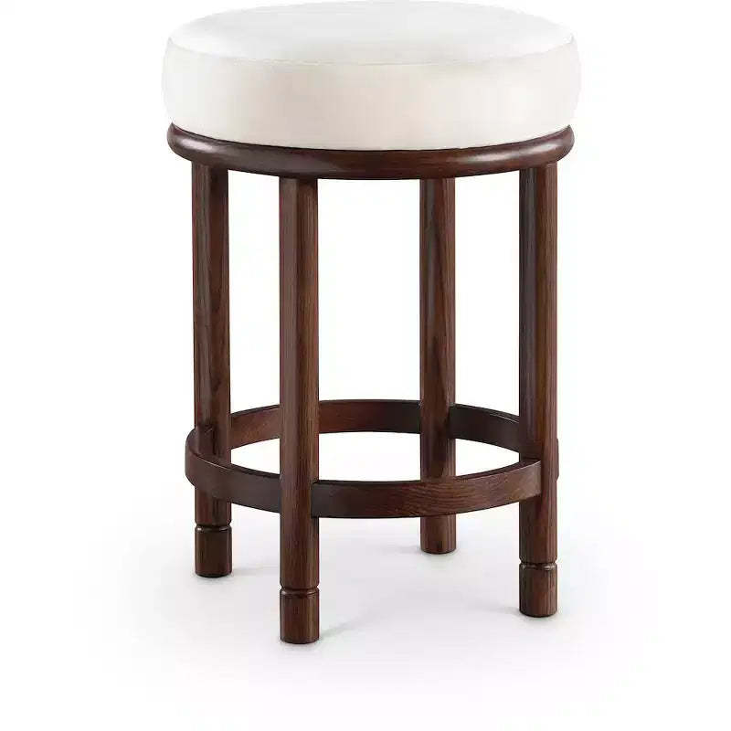 Meridian Furniture,Monette Cream Velvet Counter Stool