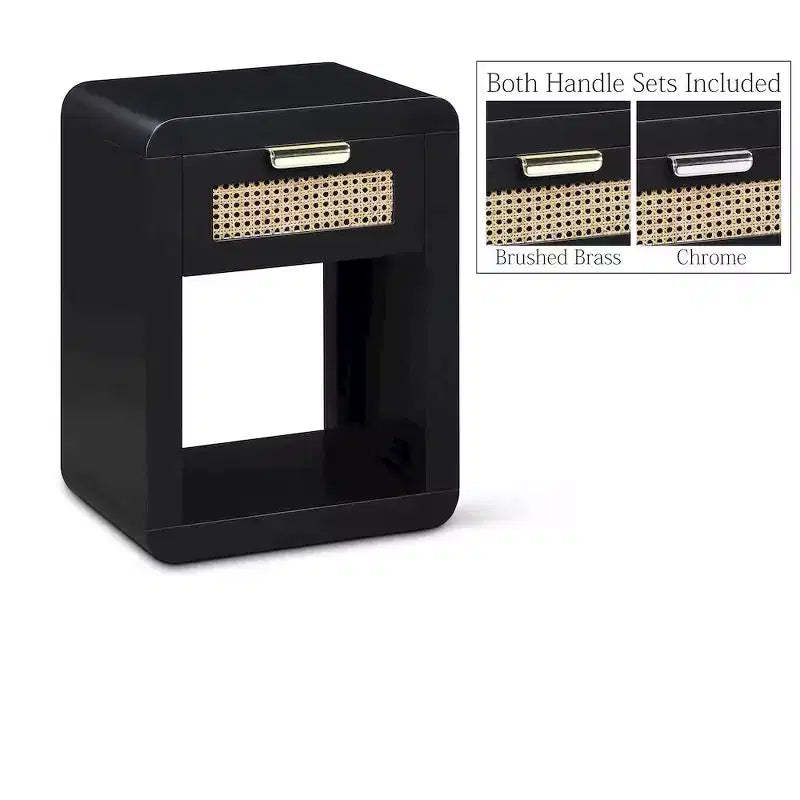 Meridian Furniture,Langham Black Nightstand