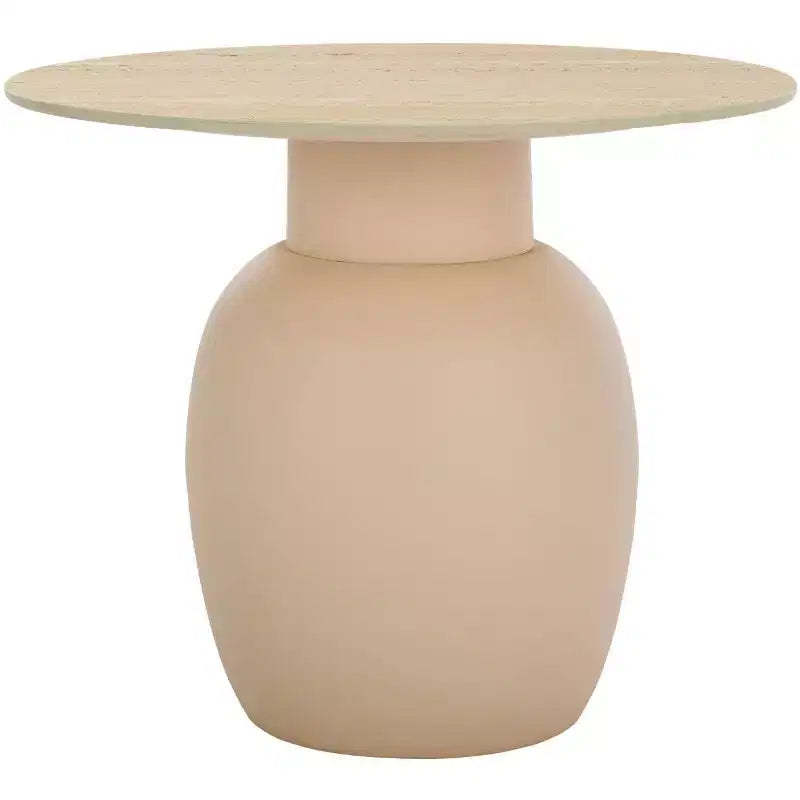 Kielh Ceramic Side Table - ACC2903A - Beige Ceramic/Beige - Safavieh