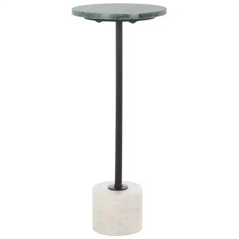 Karik Round Side Table - ACC3735A - Dark Green/Black - Safavieh