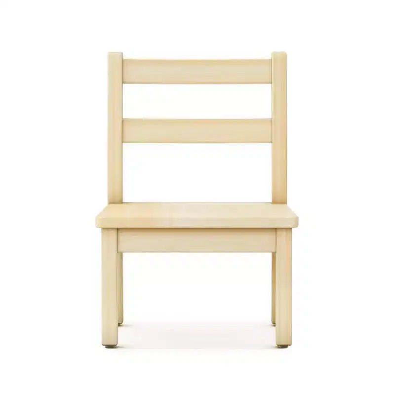 Guidecraft EdQ Hardwood Kids Chair Set of 2- Natural: Wooden Chair for Toddlers Ages 1-2 | Kids Furniture for Playroom, Preschool, Daycare Seating