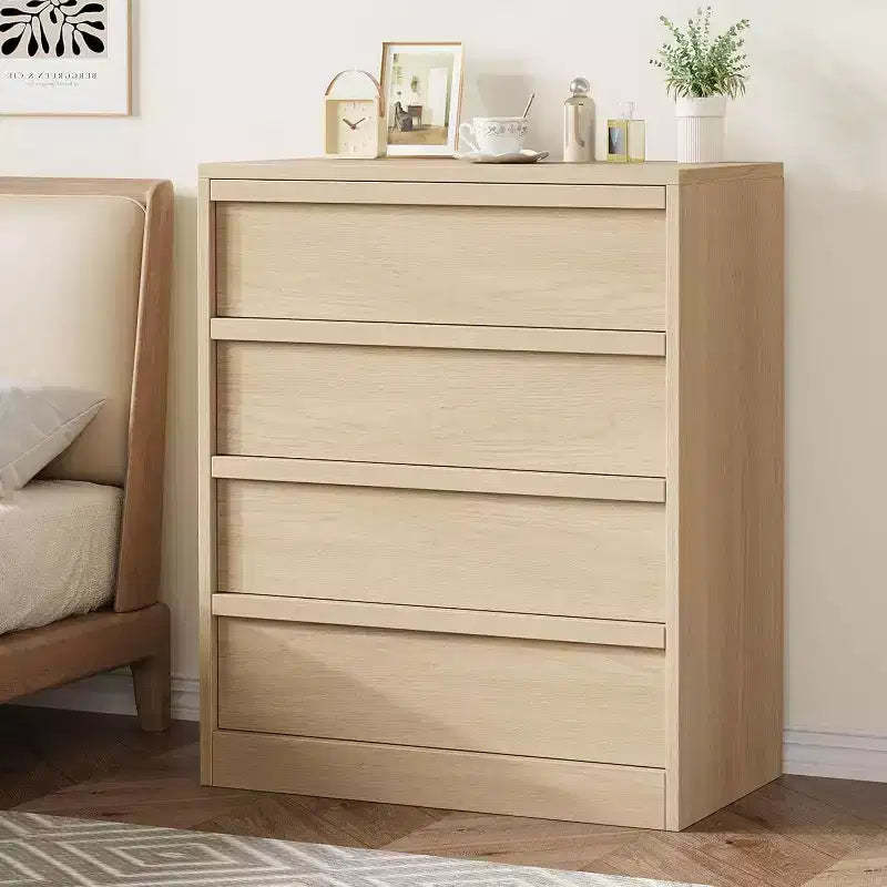 4 Drawer Dresser for Bedroom, Nightstand 4 Chest of Drawers with Large Storage, Small Modern Dresser Organizer Bedside Table for Living Room, Nursery