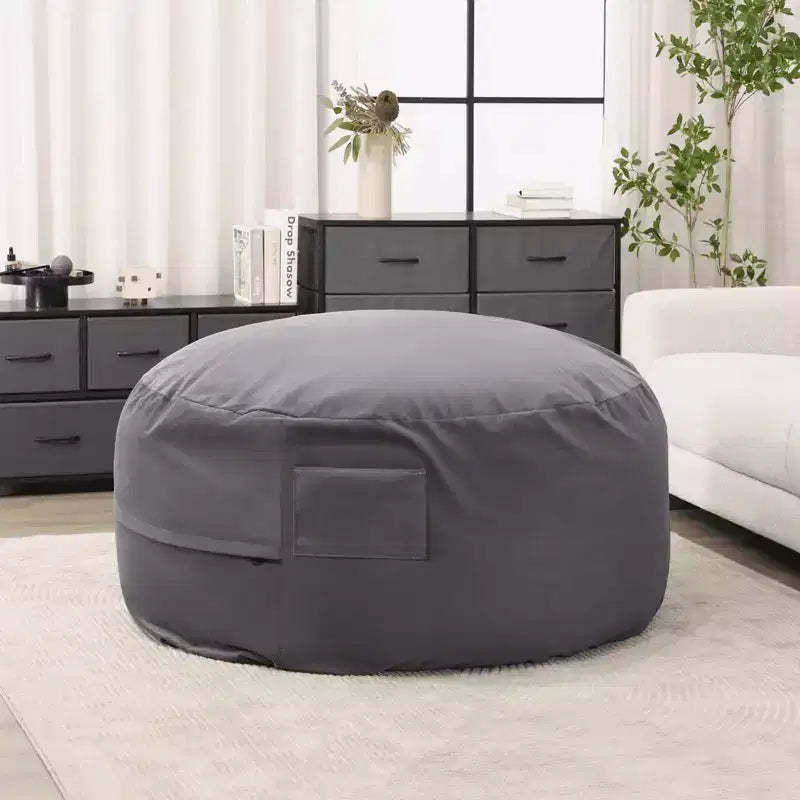 MAYEERTY 4ft Foam Filled Bean Bag Chair Soft Removable Cover Comfortable for Adults Kids Living Room Bedroom Dorm