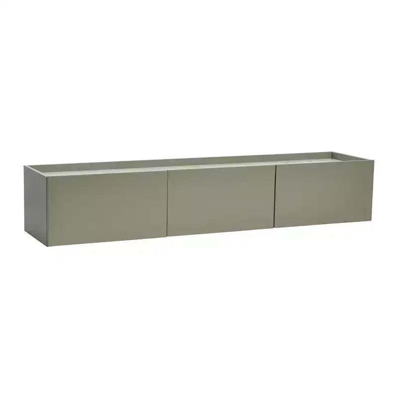 Storied Home Floating 3-Door Console Cabinet