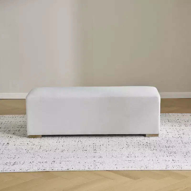 Christopher Knight Home Amily Modern Rubberwood Upholstered Long Ottoman