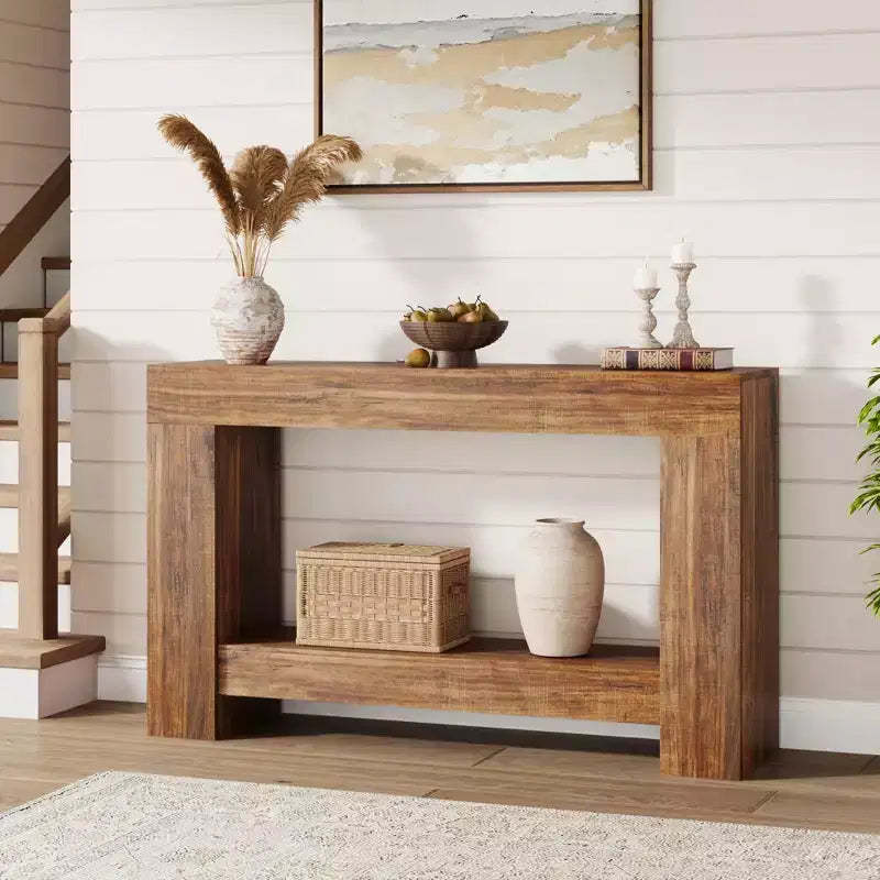 Console Table for Entryway, Entry Accent Table for Living Room, Long Console Table with Storage