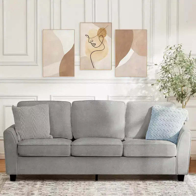 83 Inch Modern 3 Seater Sofa,Cozy & Comfy Mid-Century Modern Couch for Living Room, Home Office & Apartment