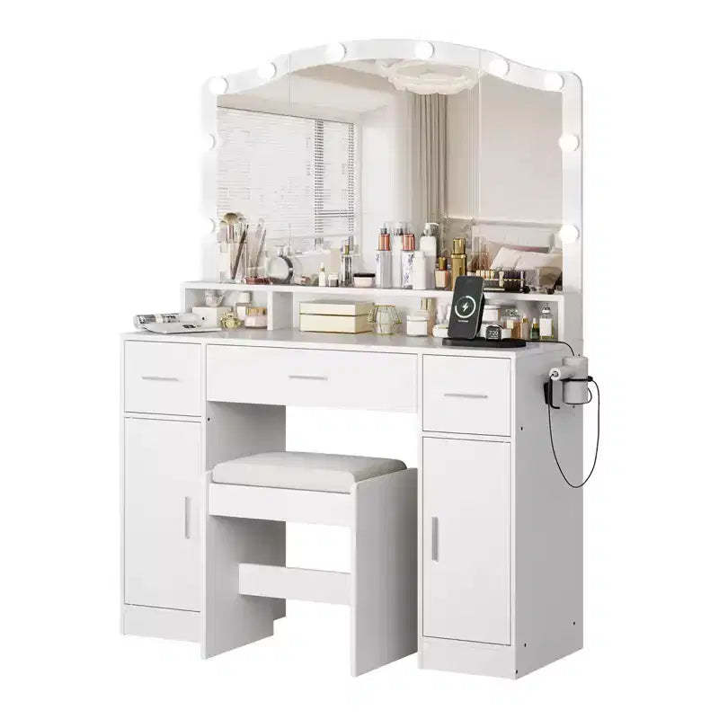 1 Vanity Table with Elegant Design, Spacious Storage, Durable Build, Easy Assembly, and Stylish Finish