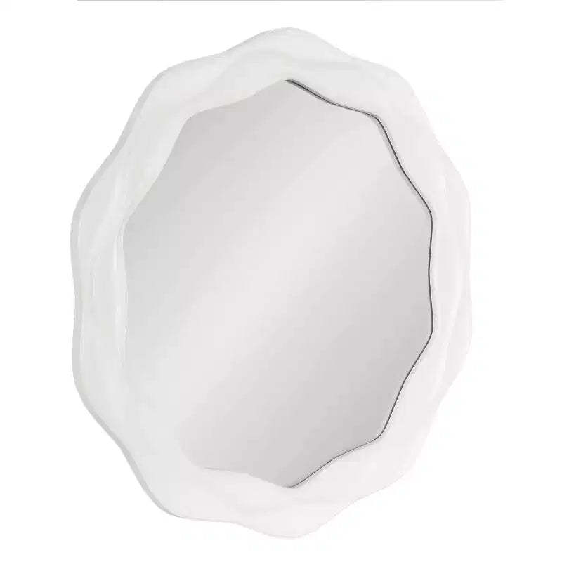 Kate and Laurel Wavern Round Wavy Mirror