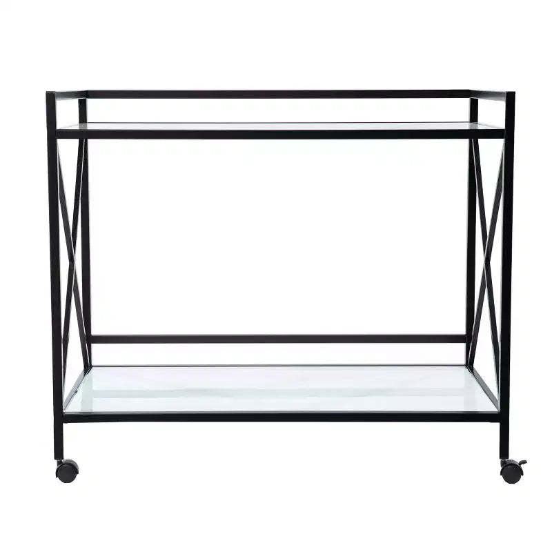 Maxton Bar Cart - Black and White - SEI