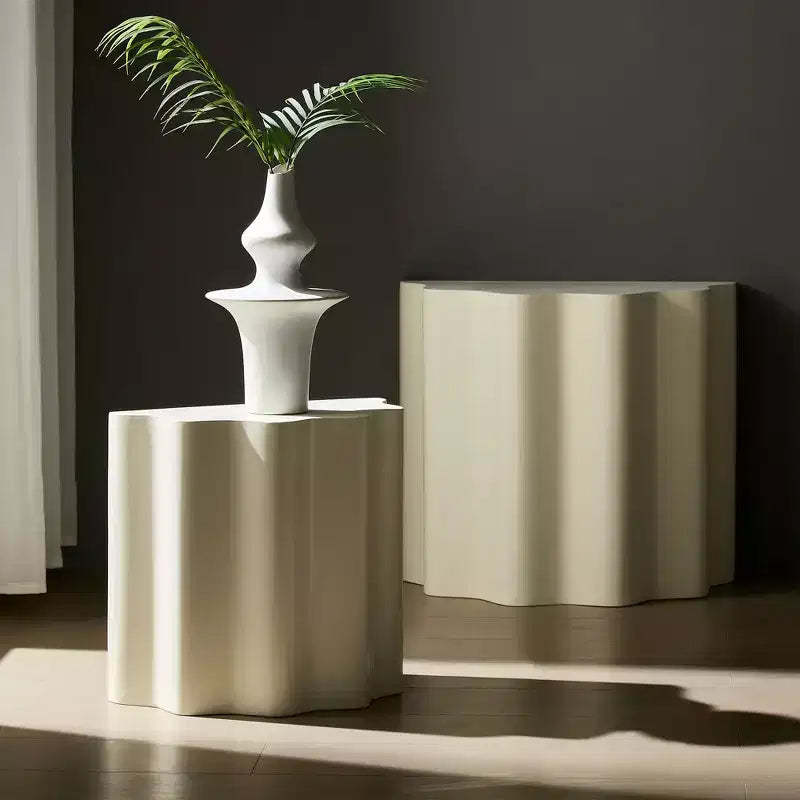 GDFStudio Alice Modern 2 Piece Fiberglass Accent Table Set