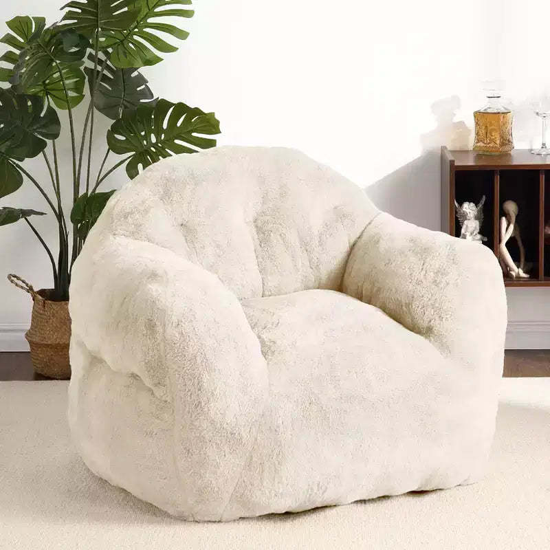 GustoWave Extra Large Bean Bag Chair for Bedroom & Living Room, Beige