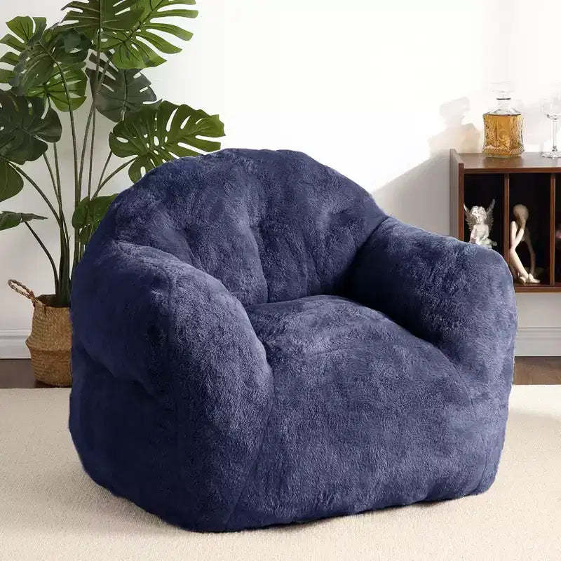 GustoWave Extra Large Bean Bag Chair for Bedroom & Living Room, Blue
