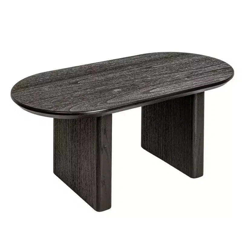 Storied Home Wood Coffee Table, Black