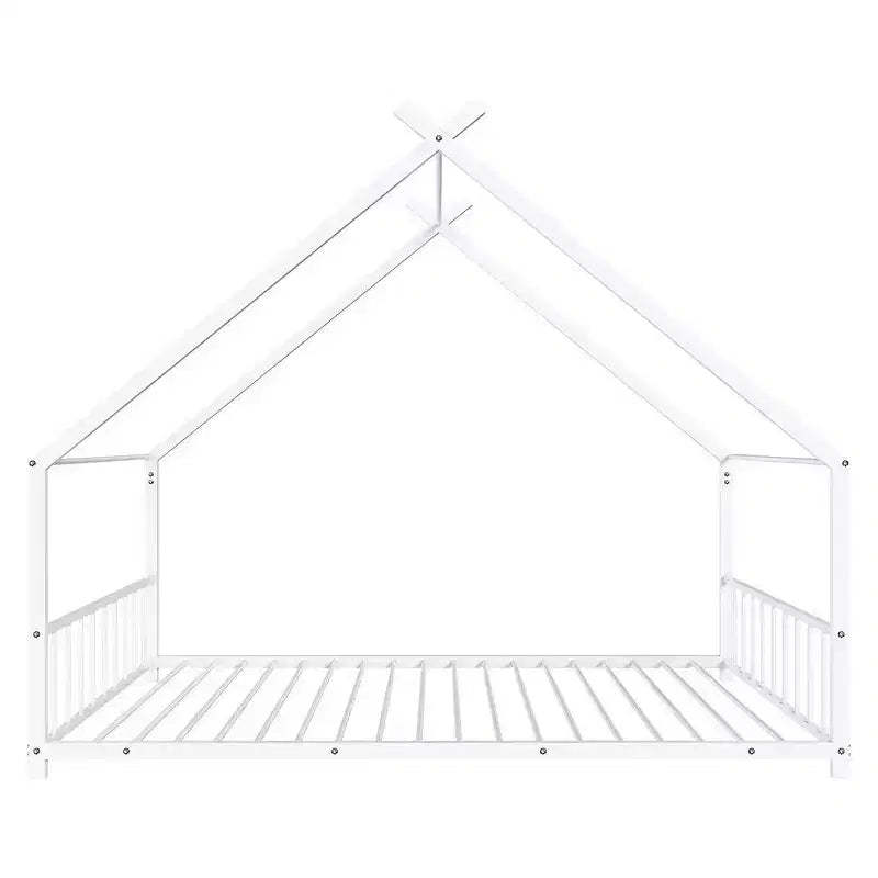 Karl Home Twin Size Montessori Floor Bed Metal House Bed Frame For Kids