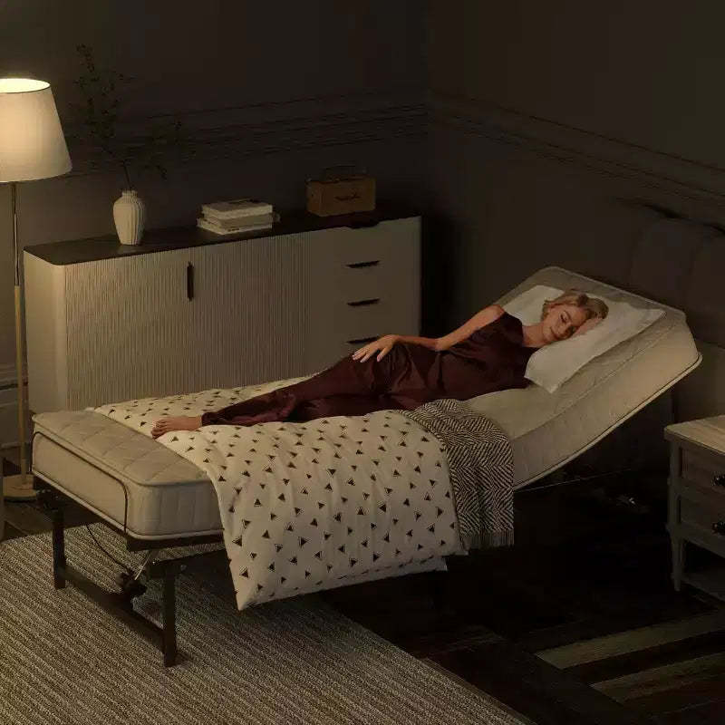 Sandinrayli Adjustable Bed Frame Electric Bed Base with Remote Control , Twin XL