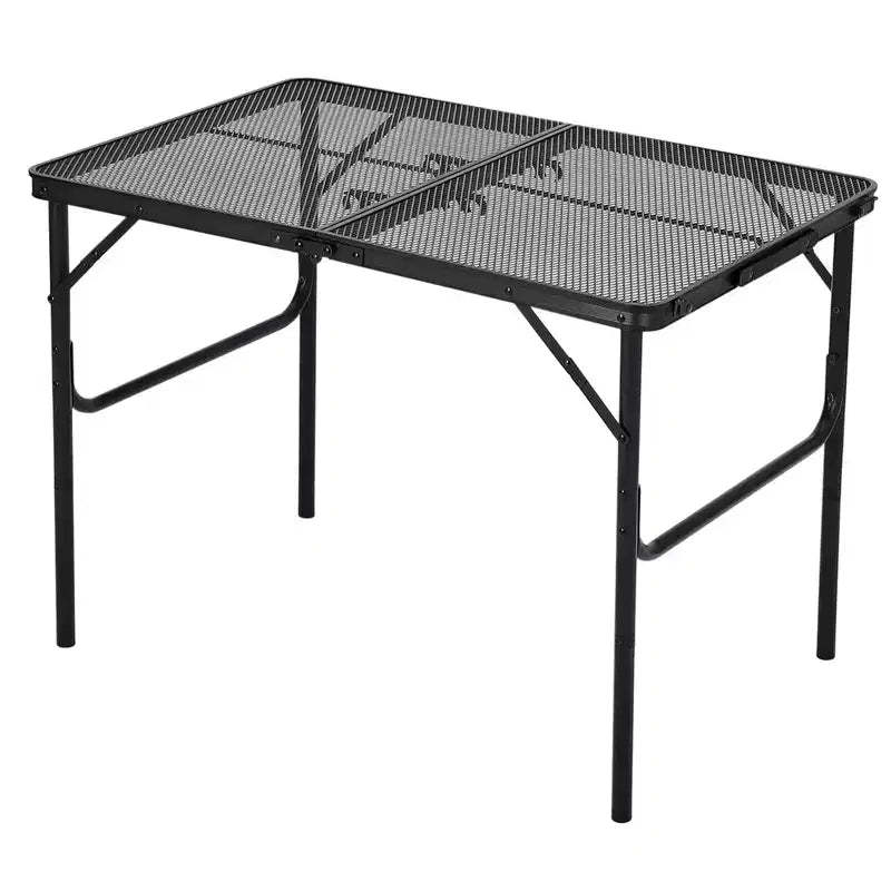 Aluminum Frame Iron Mesh Folding Table, Folding Table, Camping Table, Folding Desk, Outdoor Folding Table
