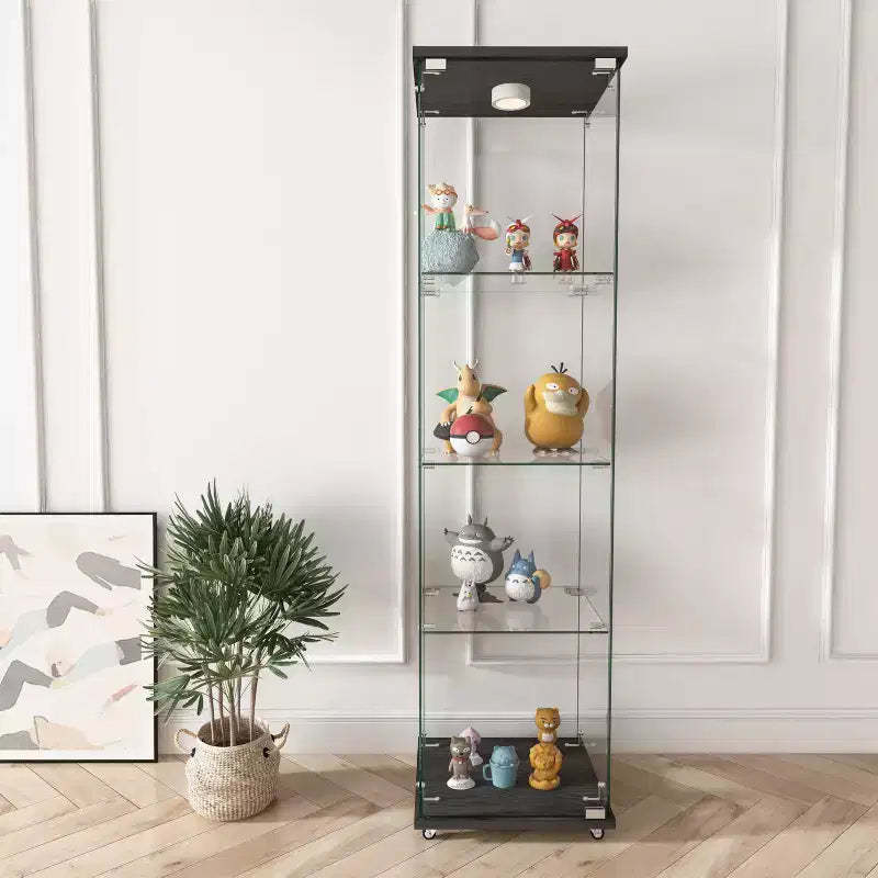 GDFStudio Noyes Tempered Glass Display Cabinet