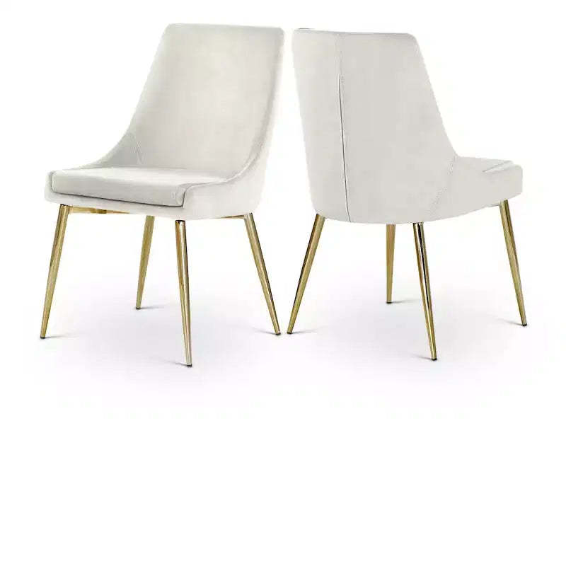 Meridian Furniture Karina Velvet Dining Chair, Set of 2