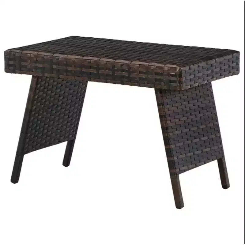 Probe Hues Wicker Folding End Table