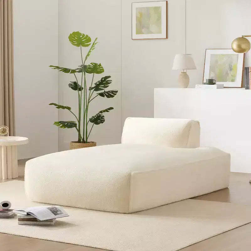 72.5'' Oversized Left-Facing Modular Sofa Bed, Fully Compressed No-Assembly Sofa for Living Room, Elderly-Friendly 1-Seat Foam Couch