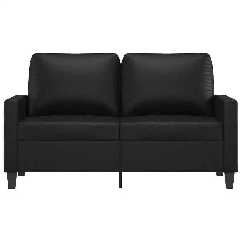 vidaXL Sofa Accent Upholstered Couch Furniture for Living Room Faux Leather - Black 47.2