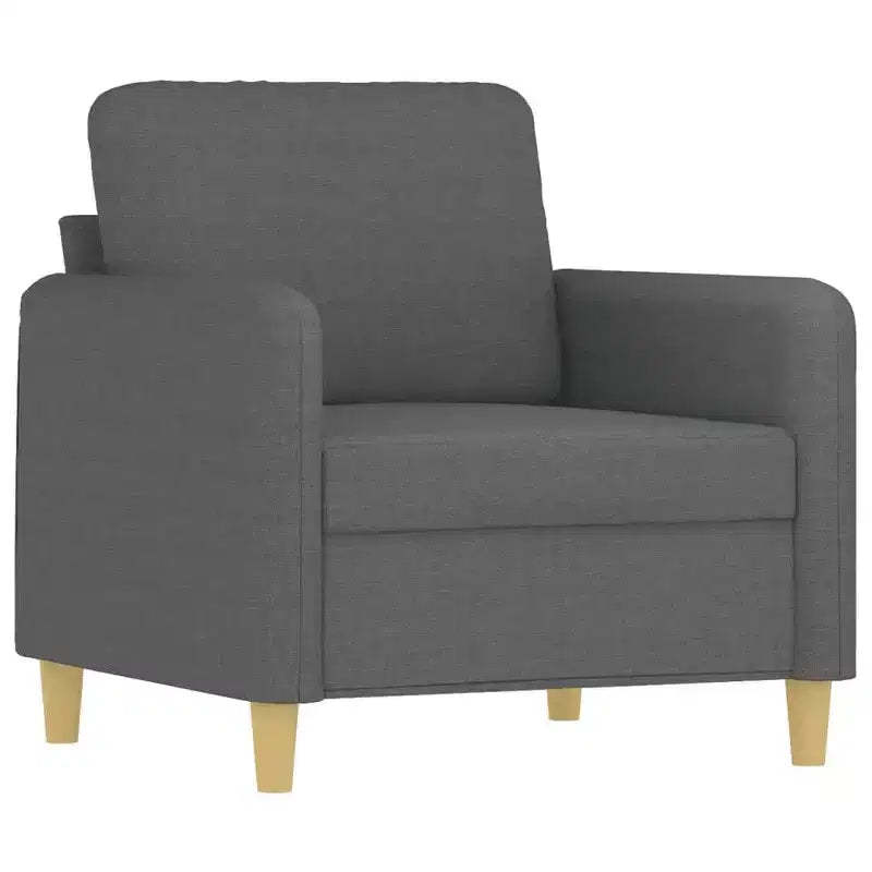 vidaXL Sofa Chair Upholstered Single Sofa Armchair for Living Room Fabric - Dark Gray 23.6