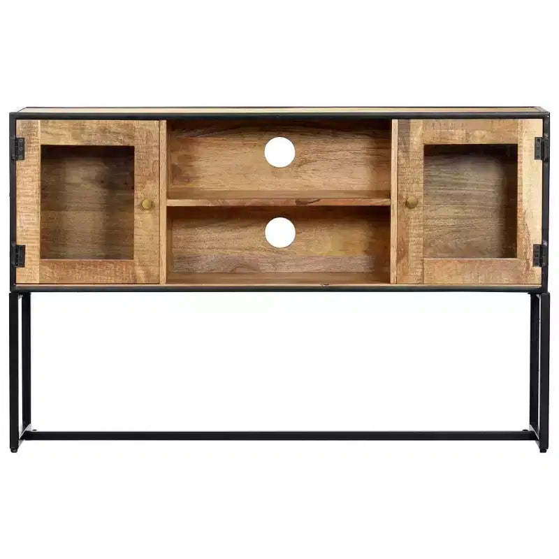 vidaXL TV Cabinet Varied Solid reclaimed wood, powder-coated steel