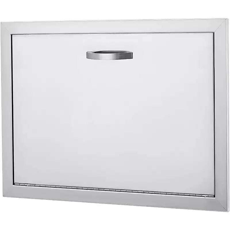 Brushed Stainless Steel BBQ Access Door, Outdoor Kitchen Cabinet Doors, Durable Weather-Resistant Doors for Barbecue Islands, Suitable for Outdoor
