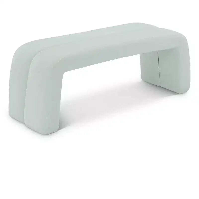 Meridian Furniture,Arc Mint Vegan Leather Bench
